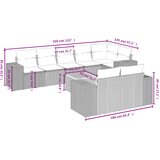 9-dijelni set vrtnih sofa s jastucima bež od poliratana | shoptok.hr