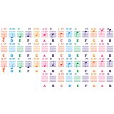INF QT005 Nalepke za klavirske tipke - pisane nalepke za tipkovnico, (21548417) | Shoptok.si