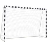 In Nogometni gol 300x200x90 cm kovinski črn in bel | Shoptok.si