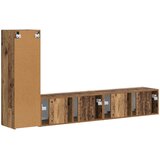  Set TV komoda 3 kom. Staro drvo Konstruirano drvo Smeđa 31 x 30 x 100 cm | shoptok.hr