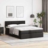  Otomanski krevet s madracima i LED crni 140x190cm umjetna koža | shoptok.hr