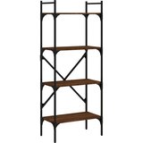 Maison Chic Knjižna omara - Knjižni regal 4-nadstropna rjavi hrast 56x31,5x138,5 cm in. les, (21725765) | Shoptok.si