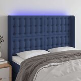  Uzglavlje plavo 147 x 16 x 118/128 cm od tkanine Cijene