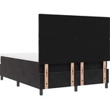  Krevet s opruga kutije s uzglavljem Crna 200 x 160 cm Baršun | shoptok.hr