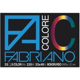  Papir u boji a3 plus 220g u bloku pk25 bristol colore fabriano sortirano | shoptok.hr