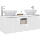  Set ormarića za kupaonicu 3 kom. Bijela visokog sjaja | shoptok.hr