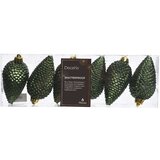 Dekordom Novogodišnji set šišarki za jelku 6pcs 8cm 028608 - Pine green - KMG | ePonuda.com