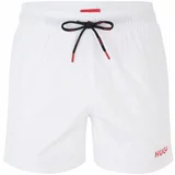 Hugo Kratke kopalne hlače 'HAITI' rdeča / naravno bela