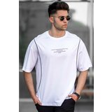Madmext T-Shirt - White - Oversize Cene