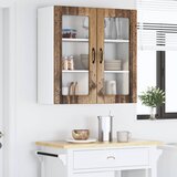  Zidni stakleni ormarić Lucca Staro drvo 80 x 31 x 80 cm | shoptok.hr