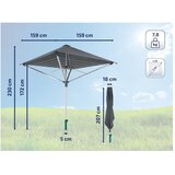 Leifheit Vrtno stojalo za sušenje perila v srebrni barvi 40 m LinoProtect 400 – | Shoptok.si