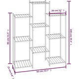  Stalak za cvijeće 83 x 25 x 100 cm crni željezni | shoptok.hr