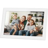 Touch digitalni foto okvir FRAMEO Wi-Fi zvočnik 10,1″ bel + APP, (5000019714)