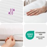  Madrac od pjene bijeli 100 x 200 cm tvrdoća H2 H3 | shoptok.hr