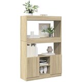 vidaXL Visoka komoda hrasta sonome 92x33x140 cm od konstruiranog drva | shoptok.hr