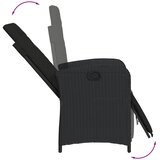  3-dijelni bistro set s jastucima crni od poliratana | shoptok.hr