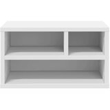  Stalak za pisač bijeli 40x32x22,5 cm od konstruiranog drva | shoptok.hr