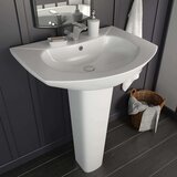 In Samostojeći umivaonik keramički bijeli 650 x 520 x 200 mm | shoptok.hr