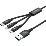 Unitek C14049BK USB cable 1.2 m USB 2.0 USB C Micro-USB B/Lightning Black Cijene