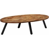 vidaXL stolić za kavu od masivne obnovljene tikovine ovalni 120 x 60 x 30 cm Cijene