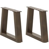  Noge za klub stolić V-oblika 2 kom Prirodni čelik 30 x (30-31,3) cm Čelik | shoptok.hr