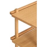 Hübsch Kolica za posluživanje na kotačima u dekoru hrasta 38x70 cm Crayon – | shoptok.hr