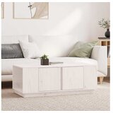 Klubska mizica bela 110×50×40 trdna borovina | Shoptok.si