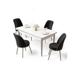 Hanah home trpezarijski set, 5 dijelova, crni Slike