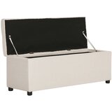  Klupa s pretincem za pohranu 116 cm krem poliesterska | shoptok.hr