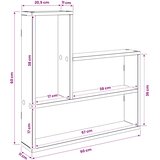  Polica na zidu Staro drvo 60 x 11 x 60 cm Konstruirano drvo | shoptok.hr
