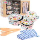  Set aluminijastih loncev + kuhače in rokavice za igro | Shoptok.si