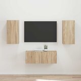  Set TV komoda Zidne 2 pcs Sonoma hrast Konstruirano drvo | shoptok.hr