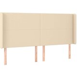  Uzglavlje krem 203 x 16 x 118/128 cm od tkanine | shoptok.hr