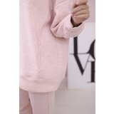 Kesi Insulated set with a hood of powder pink melange | Shoptok.si