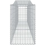 vidaXL Gabionska košara s lukom 400x50x80/100 cm pocinčano željezo | shoptok.hr