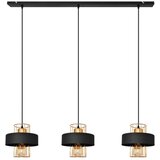  Luster na sajli VOLTA 3xE27/15W/230V crna/roze zlato | Eponuda.com