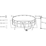 Intex Zamjenski dijelovi Frame Pool Ultra Rondo Ø 488 x 122 cm od 2017 - (1) T-komad Cijene