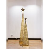  Novogodišnja dekoracija Jelka piramida 125 cm, Zlatna | Eponuda.com