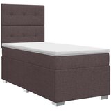  Boxspring krevet s madracem Tamno smeđa 90 x 200 cm Tkanina | shoptok.hr