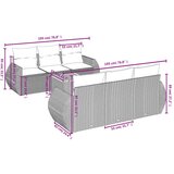 vidaXL 7-dijelni set vrtnih sofa od poliratana s jastucima bež | shoptok.hr