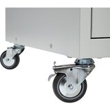 eurokraft basic Pomičen računalniški pult, VxŠxG 1184 x 1180 x 590 mm, svetlo siva RAL 7035 | Shoptok.si