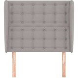  Uzglavlje s ušima svjetlosivo 83 x 23 x 118/128 cm od tkanine | shoptok.hr