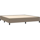  Krevet s oprugama i madracem smeđesivi 200x200 cm od tkanine | shoptok.hr
