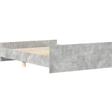  Okvir kreveta s uzglavljem i podnožjem boja betona 140x190 cm | shoptok.hr