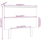  Uzglavlje za krevet boja meda 79x6x82,5 cm od masivne borovine | Eponuda.ba