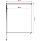  Vanjska rolo zavjesa 245 (Š) x 140 (V) cm Bijela | Eponuda.com