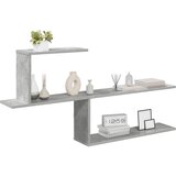  Polica na zidu Betonska siva 122 x 18 x 60 cm Konstruirano drvo | shoptok.hr