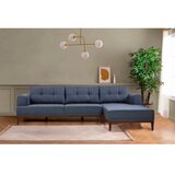 Atelier Del Sofa ugaona garnitura Vina Corner Dark BlueWalnut Cene