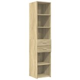  The Living Store Visoka omara sonoma hrast 40x42,5x185 cm inženirski les - Visoka Omara, (21497359) | Shoptok.si