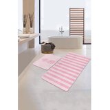 Mila Home Rožnate žametne kopalniške preproge v kompletu 2 ks 60x100 cm – | Shoptok.si